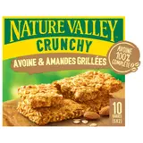 Barres de Céréales Crunchy Avoine & Amandes Grillées NATURE VALLEY