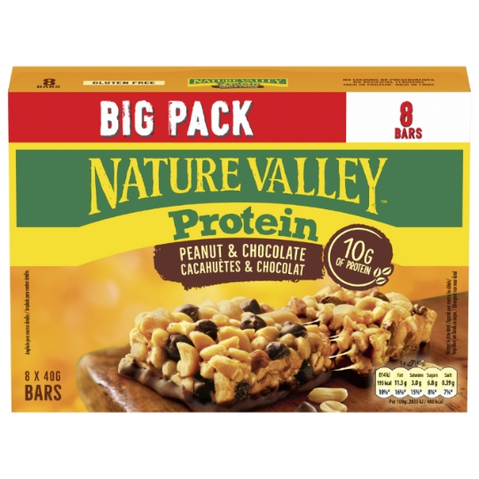 Barres Céréales Protein Peanut et Chocolat NATURE VALLEY