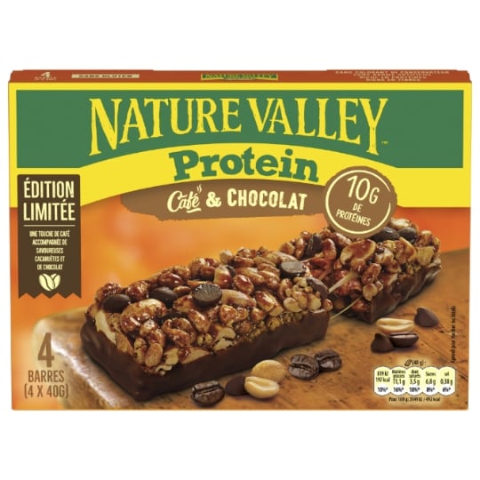 Barre de céréales protéinée café et chocolat NATURE VALLEY