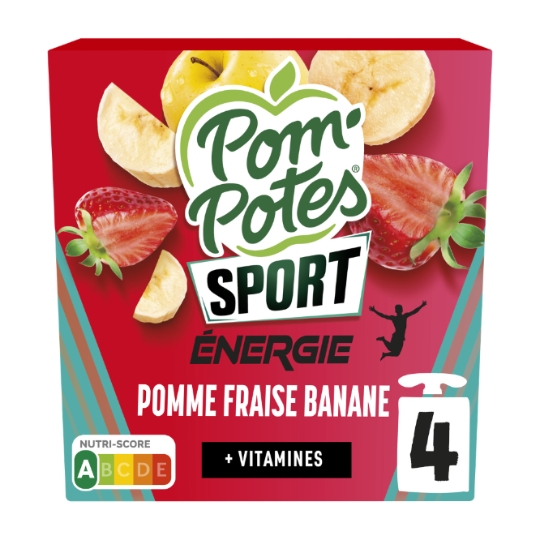 Compote Sport Pomme Fraise Banane POM'POTES