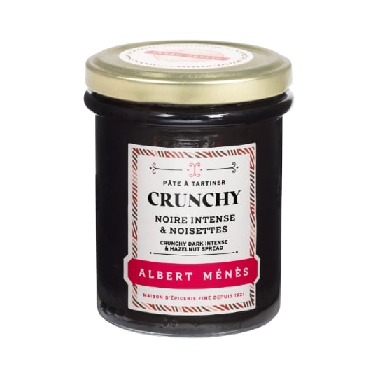 Pâte à Tartiner Crunchy Noire Intense Noisettes ALBERT MENES