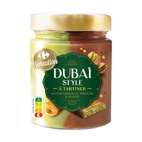 Pâte à Tartiner Dubaï saveur chocolat pistache  CARREFOUR SENSATION