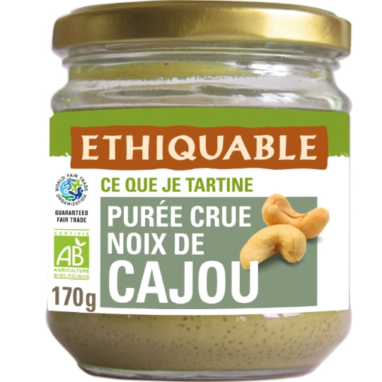 Pâte à Tartiner Purée De Noix De Cajou Burkina Faso Bio ETHIQUABLE
