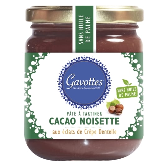 Pâte à Tartiner Éclats de Crêpe Dentelle Sans Huile de Palme GAVOTTES