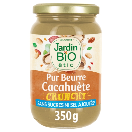 Beurre de Cacahuètes crunchy Bio JARDIN BIO ETIC