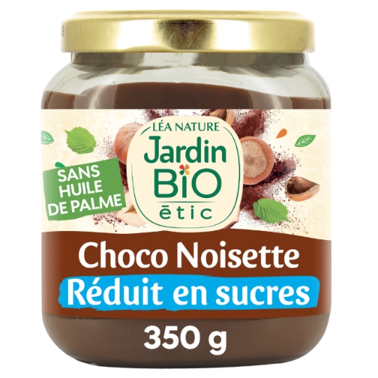 Pâte à Tartiner chocolat noisettes Bio JARDIN BIO ETIC