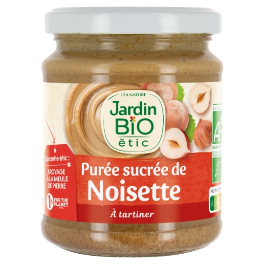 Pâte à Tartiner Délicieux de noisette JARDIN BIO ETIC
