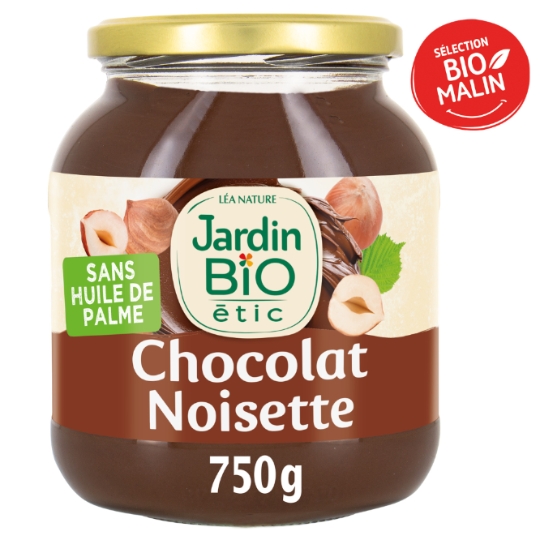 Pâte à Tartiner chocolat noisette Bio JARDIN BIO ETIC