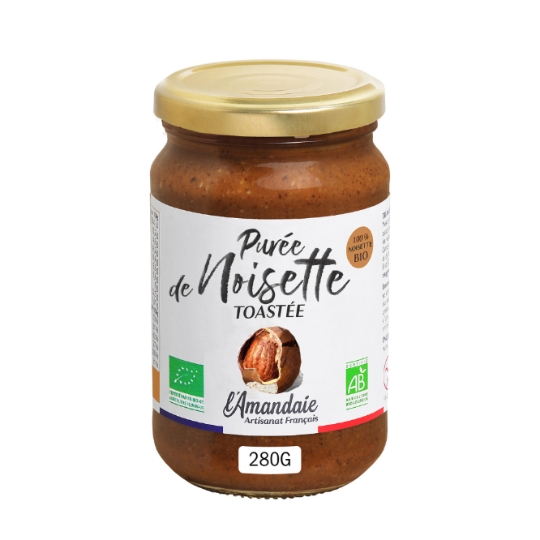 Pâte à Tartiner Purée de noisette toastée BIO L'AMANDAIE