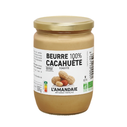 Beurre de Cacahuète 100% Toastée Bio L'AMANDAIE