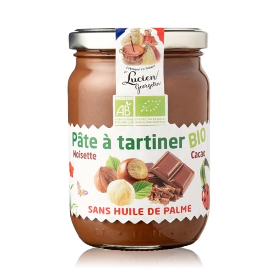 Pâte à Tartiner noisette cacao bio LUCIEN GEORGELIN