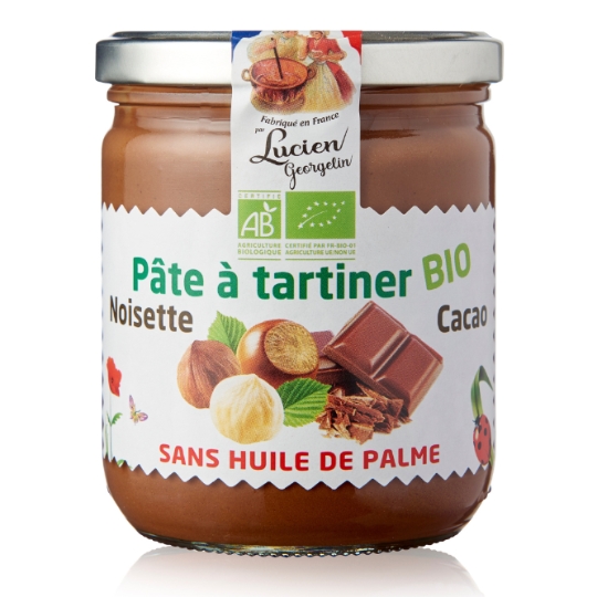 Pâte à Tartiner bio noisette cacao LUCIEN GEORGELIN