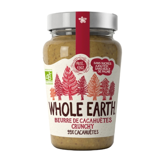 Beurre de Cacahuètes bio WHOLE EARTH