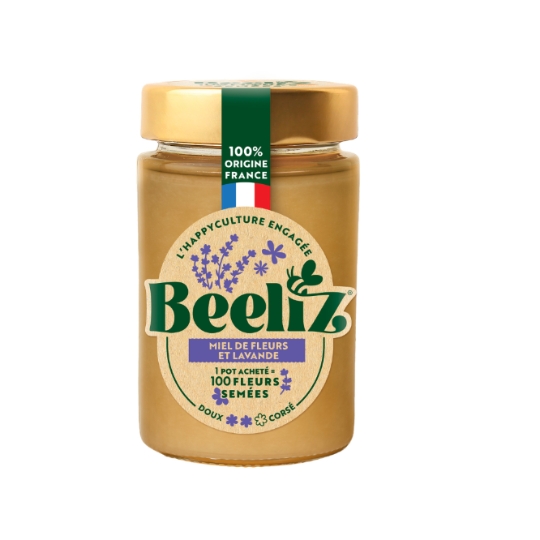 Miel de Fleurs et Lavande Crémeux de France BEELIZ