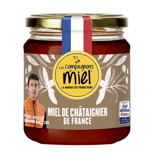 Miel De Châtaignier de France LES COMPAGNONS DU MIEL
