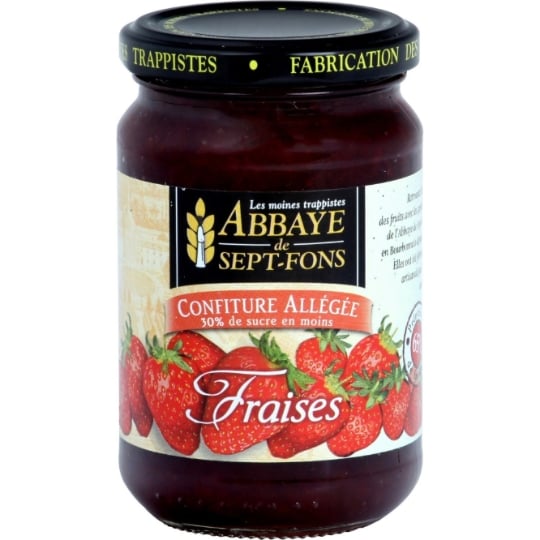 Confiture allégée fraises ABBAYE DE SEPT-FONS