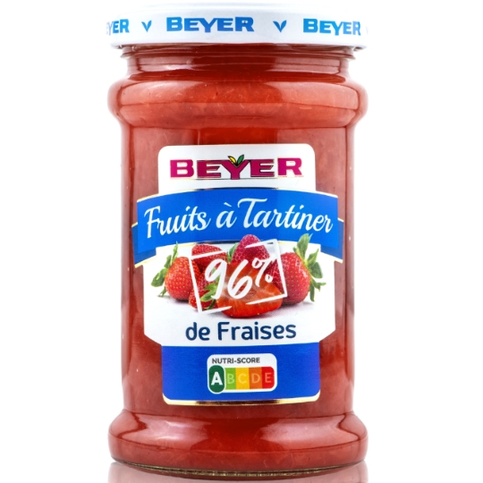 Préparation fraise 96% de fruits allégée en sucres BEYER