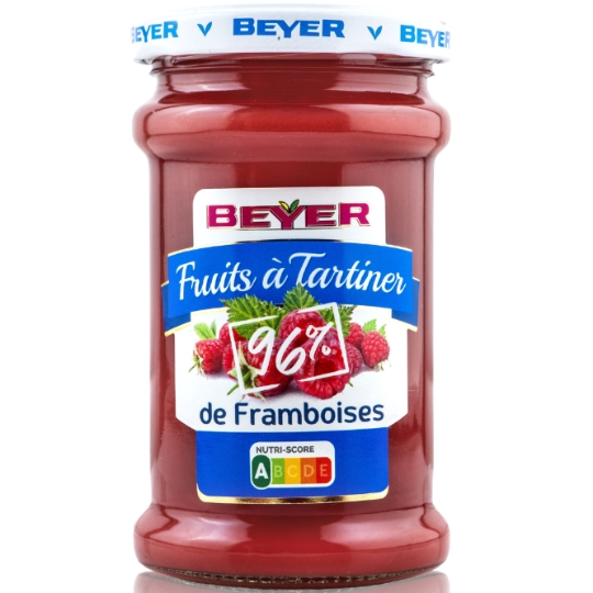 Fruit à tartiner 96% de fruits nutriscore A BEYER