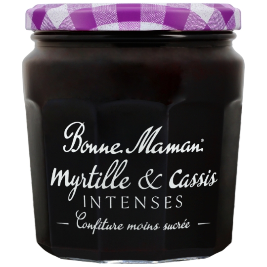 Confiture myrtille cassis intense BONNE MAMAN