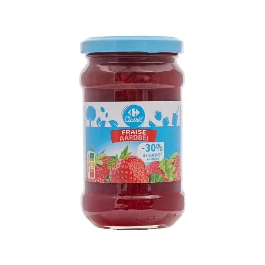 Confiture fraise allégée en sucres CARREFOUR CLASSIC'