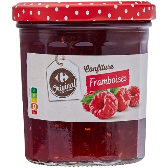 Confiture framboise CARREFOUR ORIGINAL