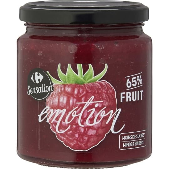 Confiture framboise CARREFOUR SENSATION