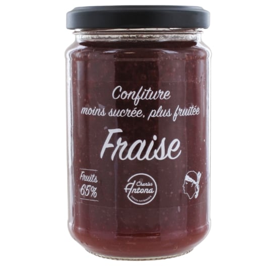 Confiture moins sucrée plus fruitée 65% fruits CHARLES ANTONA