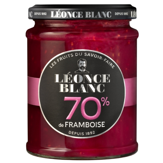 Confiture framboise allégée en sucres LEONCE BLANC