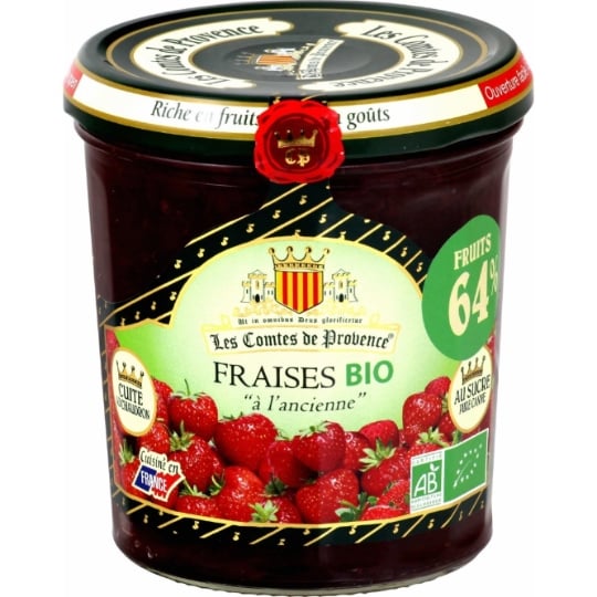 Confiture fraises bio LES COMTES DE PROVENCE