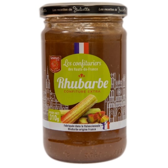Confiture rhubarbe extra LES CONFITURIERS DES HAUTS-DE-FRANCE