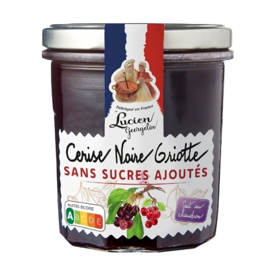 Confiture cerise noire griotte sans sucres ajoutés LUCIEN GEORGELIN