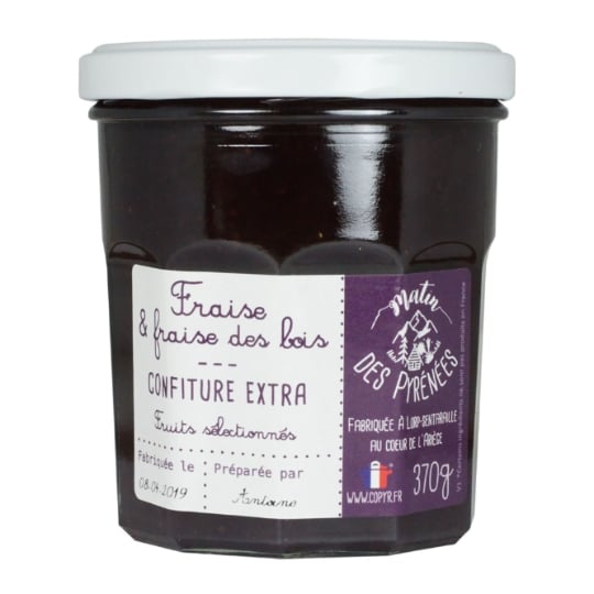 Confiture fraise fraise des bois MATIN DES PYRENEES