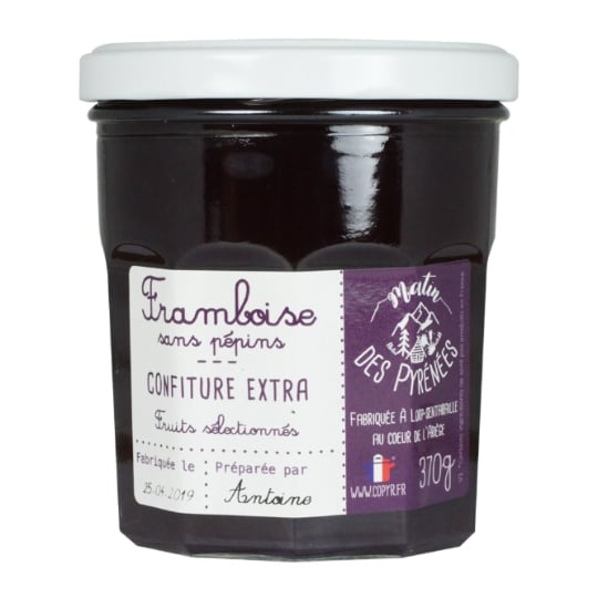 Confiture framboise sans pépins MATIN DES PYRENEES