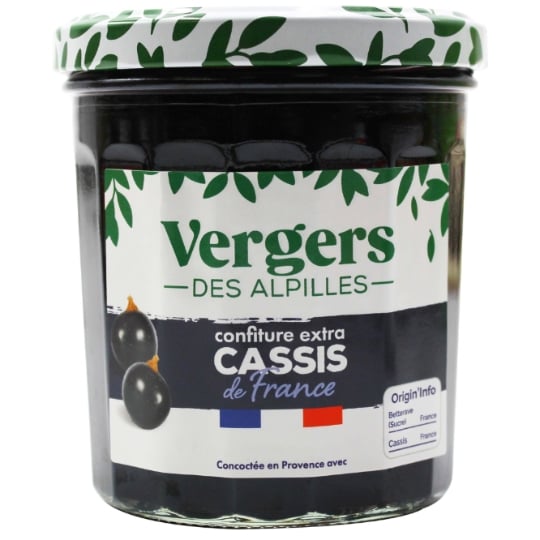 Confiture Extra Cassis de France VERGERS DES ALPILLES