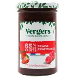 Confiture 65% de Fruits Fraise Framboisée VERGERS DES ALPILLES