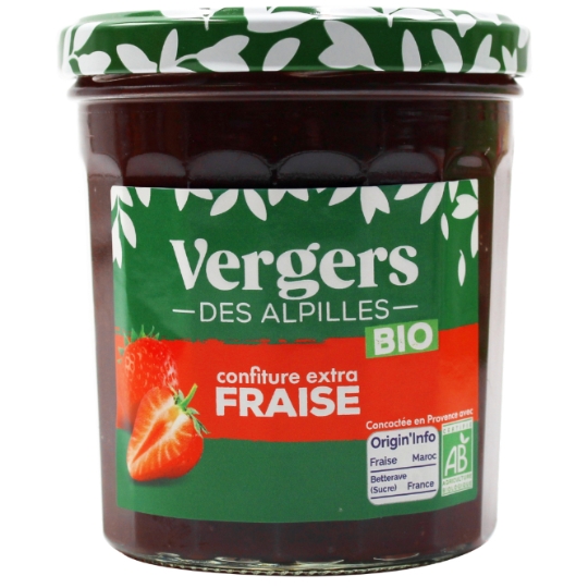 Confiture fraise Bio VERGERS DES ALPILLES