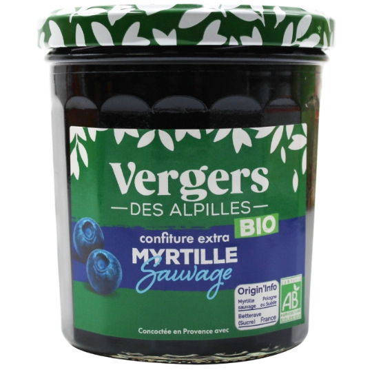 Confiture myrtille Bio VERGERS DES ALPILLES