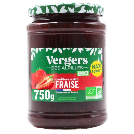 Confiture fraise Bio VERGERS DES ALPILLES