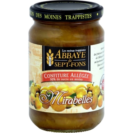 Confiture allégée mirabelles ABBAYE DE SEPT-FONS