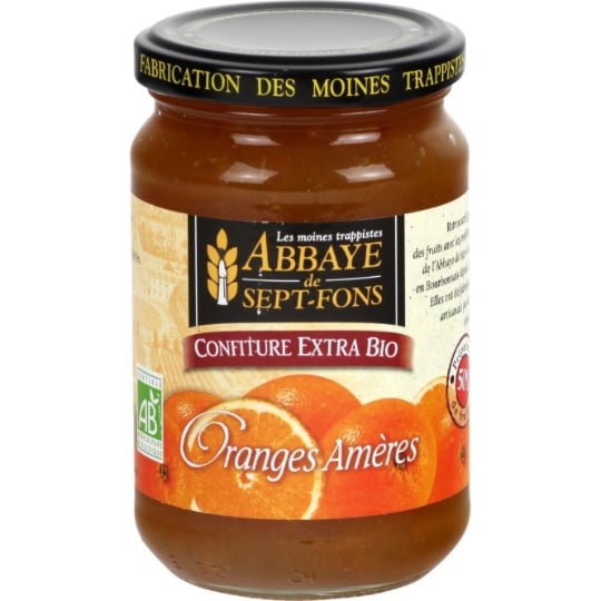 Confiture bio oranges amères ABBAYE DE SEPT-FONS