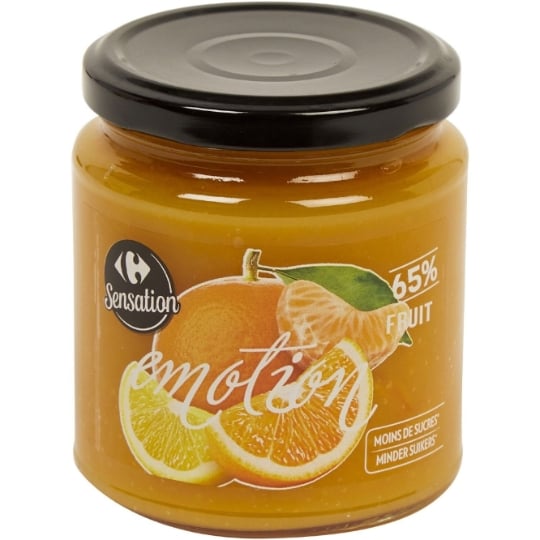 Confiture 3 agrumes allégée en sucres CARREFOUR SENSATION