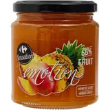 Confiture fruits exotiques allégée en sucres CARREFOUR SENSATION