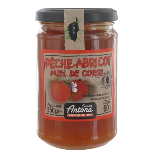 Confiture pêche abricot miel CHARLES ANTONA