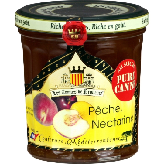 Confiture pêche et nectarine COMTES PROVENCE
