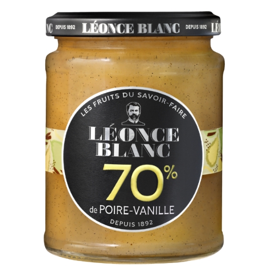 Confiture Poire Vanille 70% LEONCE BLANC