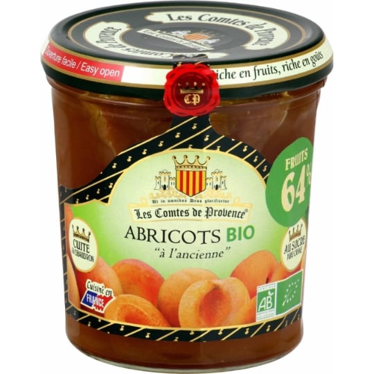 Confiture abricot bio LES COMTES DE PROVENCE