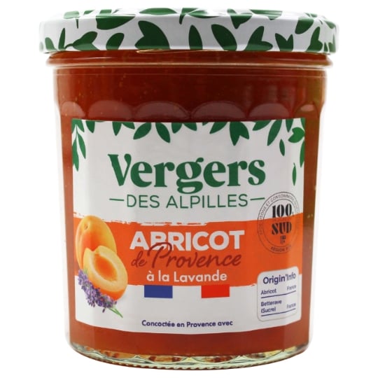 Confiture Extra Abricot de Provence à la Lavande VERGERS DES ALPILLES