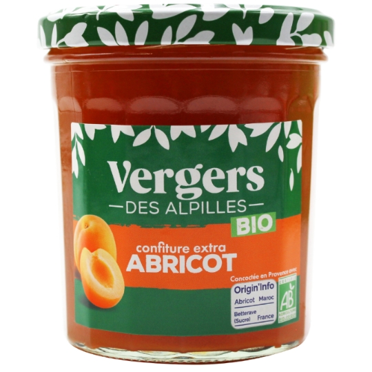Confiture abricot Bio VERGERS DES ALPILLES