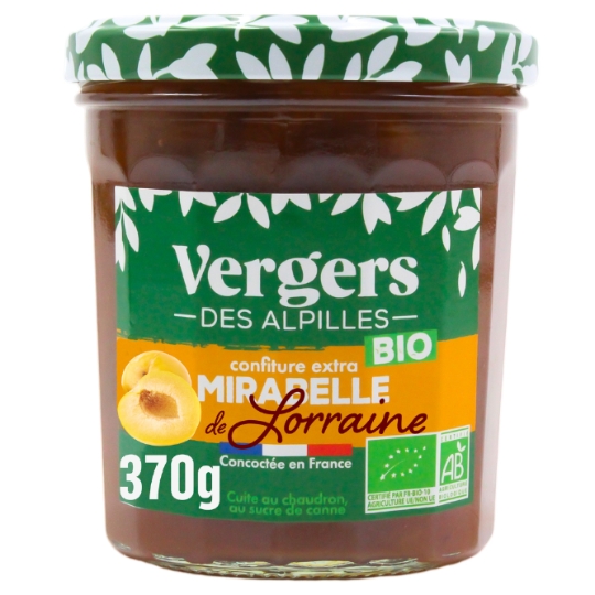 Confiture mirabelle de lorraine Bio VERGERS DES ALPILLES