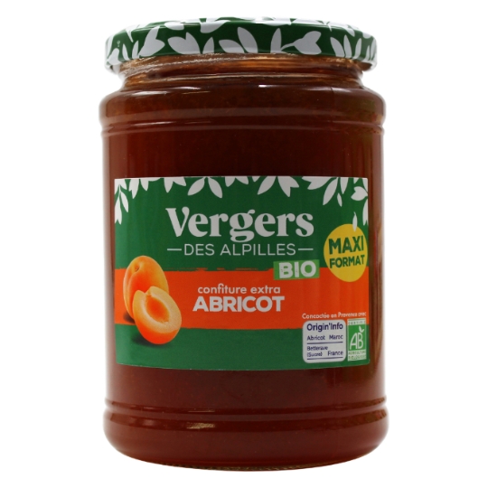 Confiture abricot Bio VERGERS DES ALPILLES